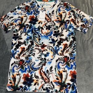 Robert Graham LUSSARI Colorful T Shirt Tee  S NWT $128  Size Small